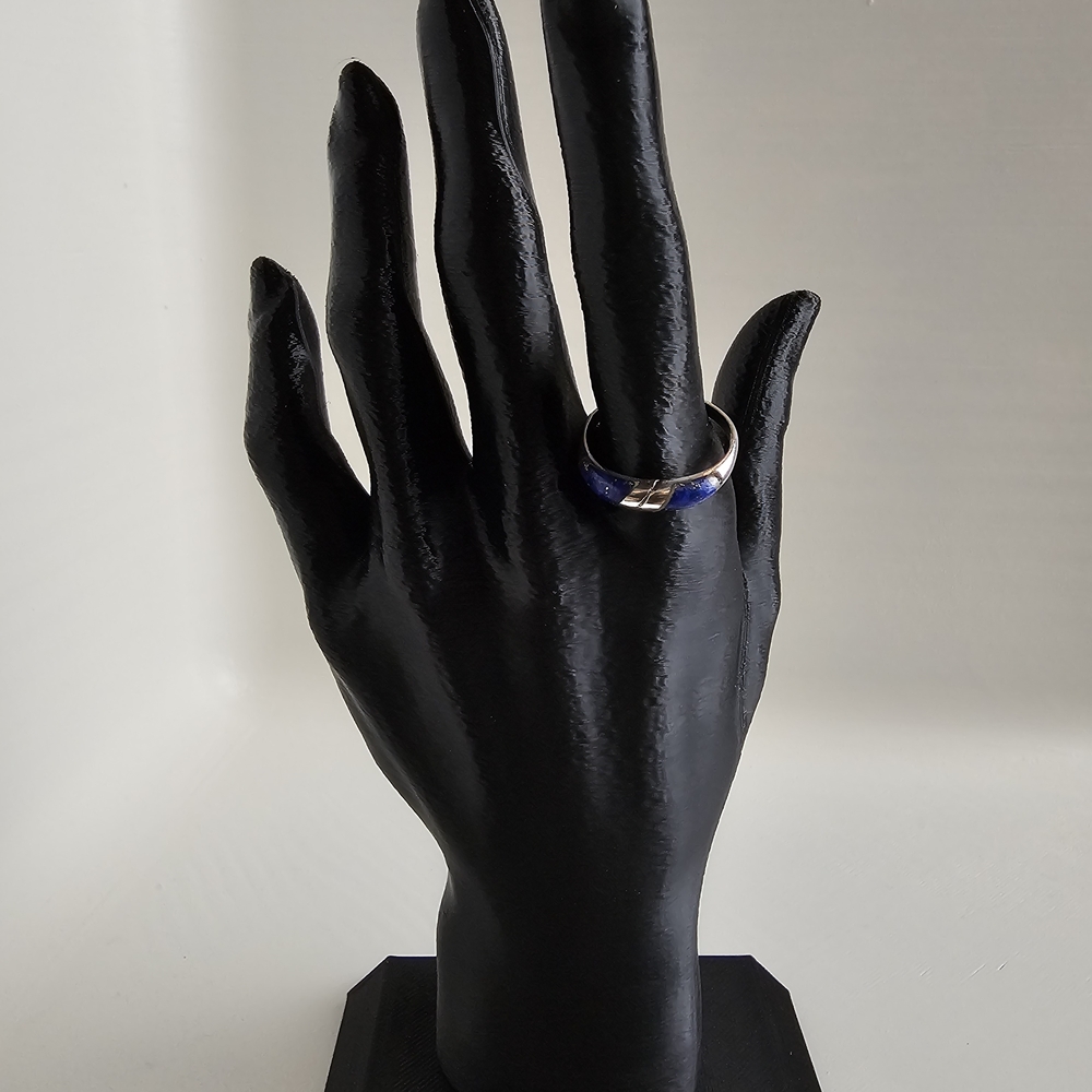 Lapis Lazuli Sterling Silver Ring Size 7